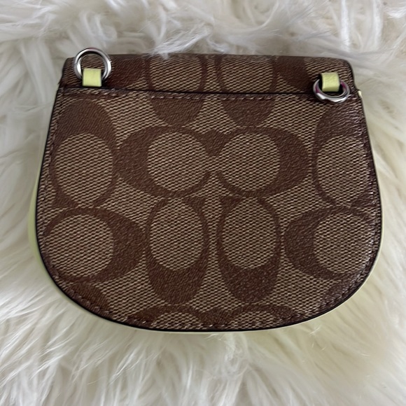 Coach Women's Outlet Morgan Card Case On A Chain In Signature Canvas - Picture 6 of 8